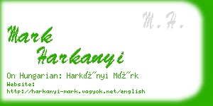 mark harkanyi business card